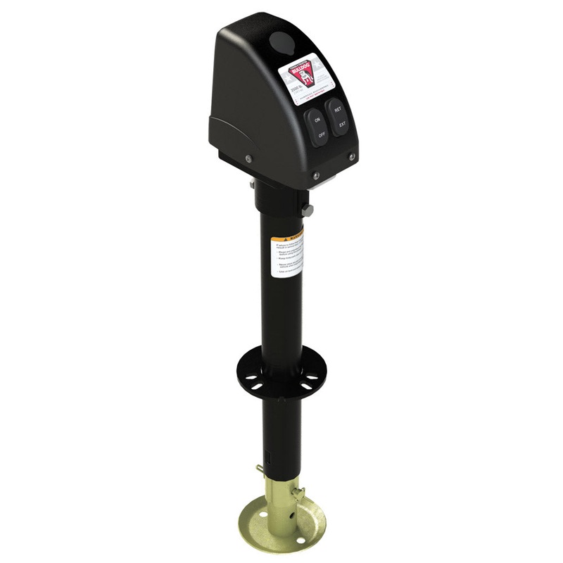Bulldog 3,500lbs A-Frame RV Jack w/Powered Drive – 12V – Black Cover – 500187