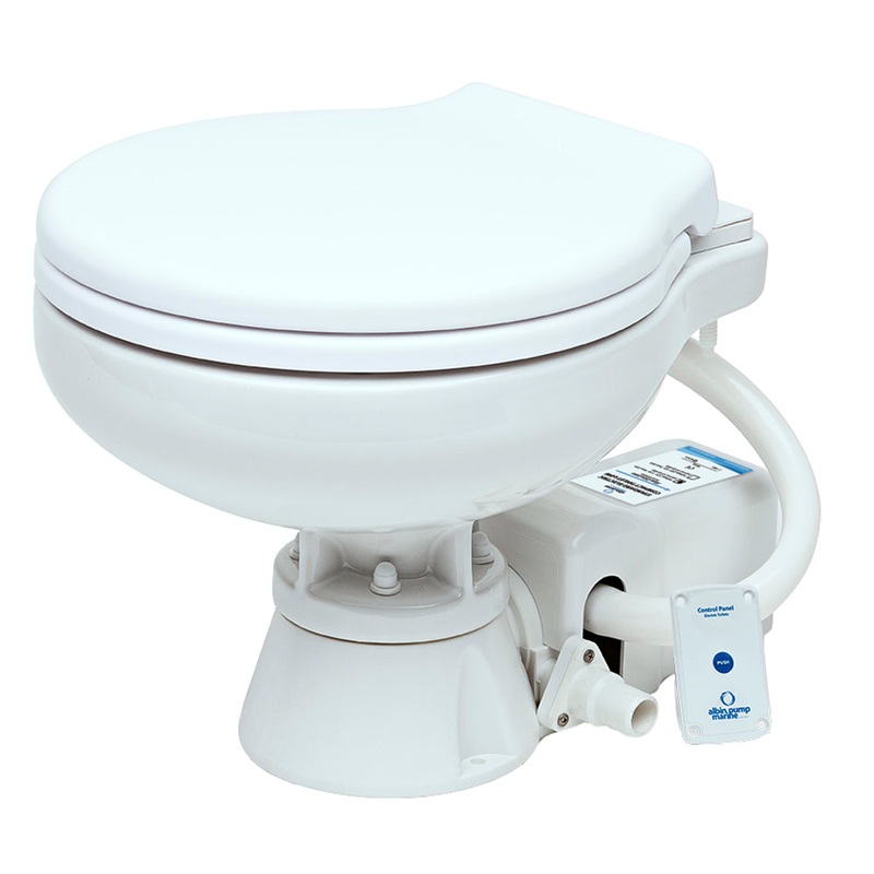 Albin Pump Marine Toilet Standard Electric EVO Compact Low – 24V – 07-02-009