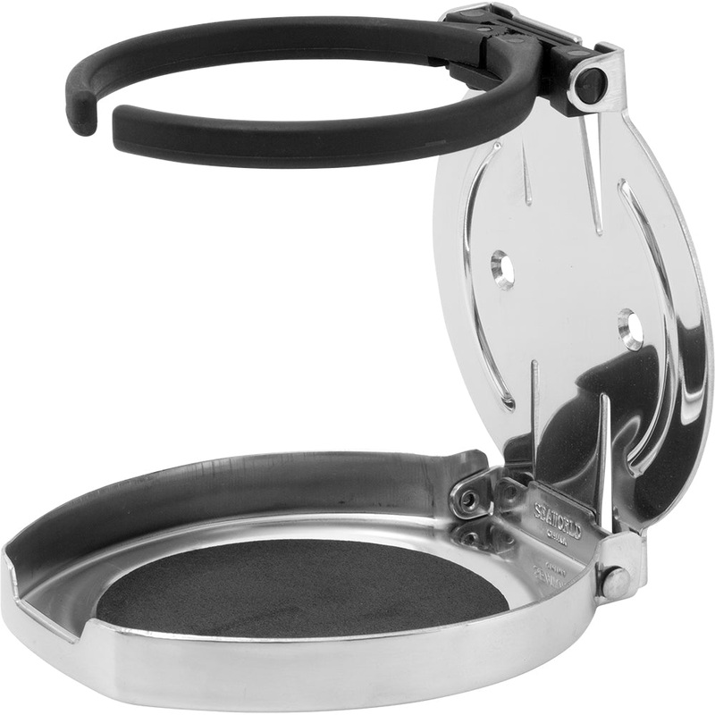 Sea-Dog Adjustable Folding Drink Holder – 304 Stainless Steel – 588250-1
