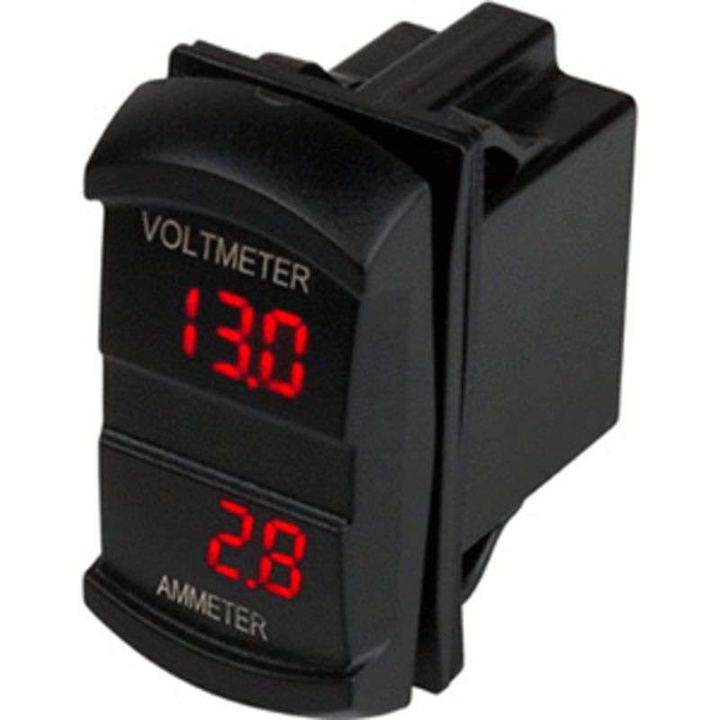 Sea-Dog Dual Volt/Amp Meter Rocker Style Switch – 421645-1