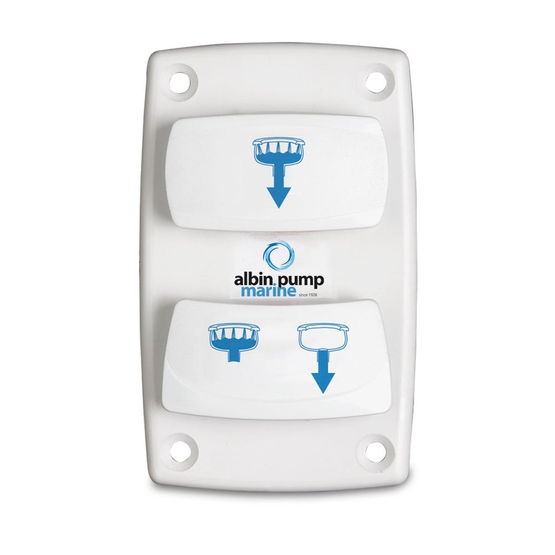 Albin Pump Marine Control Silent Electric Toilet Rocker Switch – 07-66-025