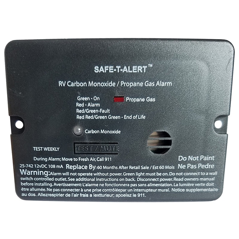 Safe-T-Alert Combo Carbon Monoxide Propane Alarm – Black – 25-742-BL