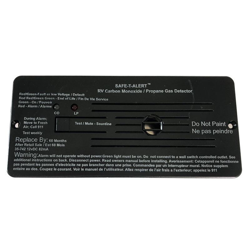 Safe-T-Alert Combo Carbon Monoxide Propane Alarms Flush Mount – Black – 35-742-BL