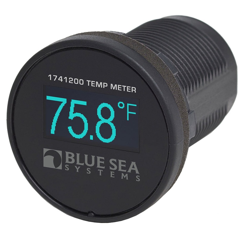 Blue Sea 1741200 Mini OLED Temperature Monitor – Blue – 1741200
