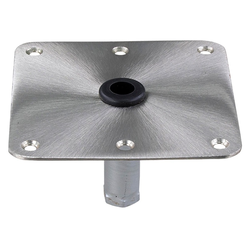 Springfield KingPin  7 x 7 Stainless Steel Square Base (Threaded) – 1630001