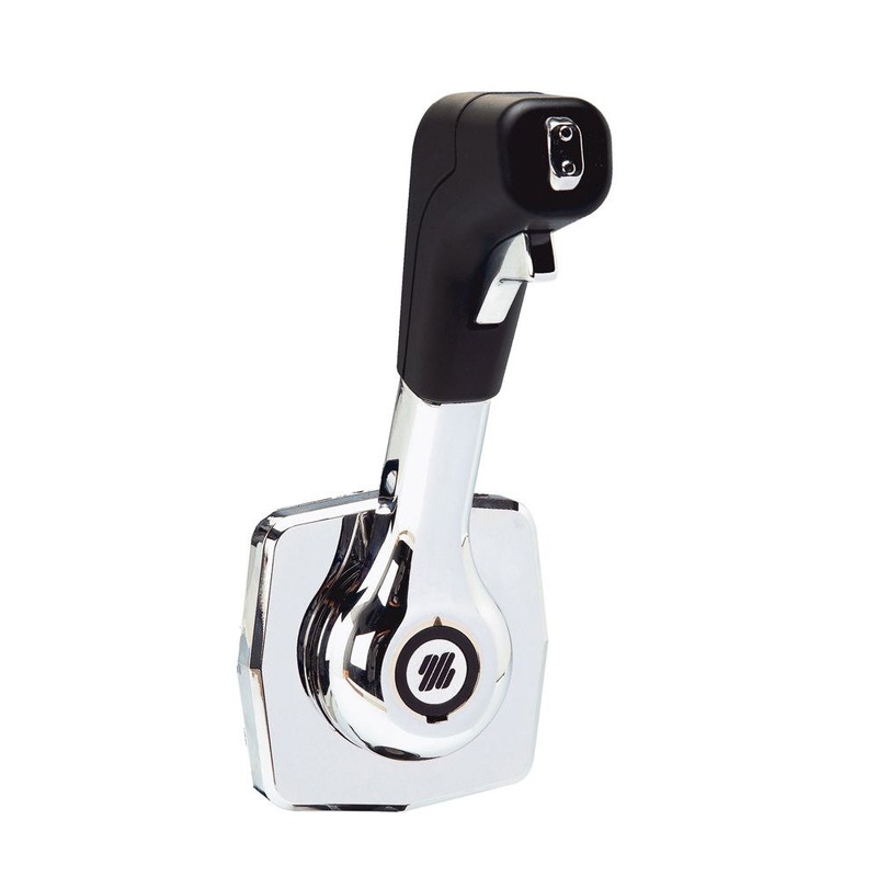 Uflex Single Lever Side Mount Control – Black/Chrome – B310B