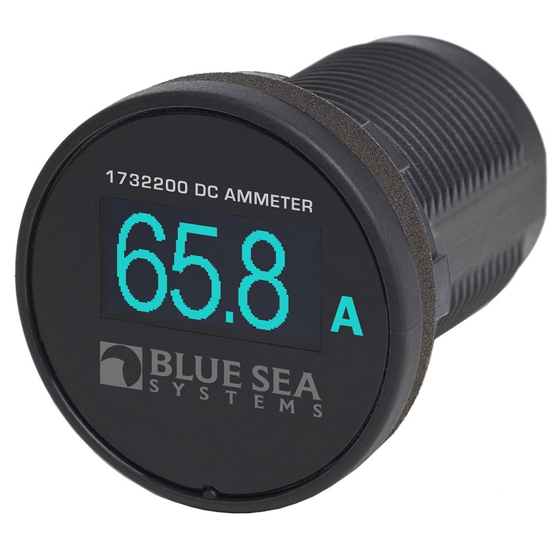 Blue Sea 1732200 Mini OLED Ammeter – Blue – 1732200