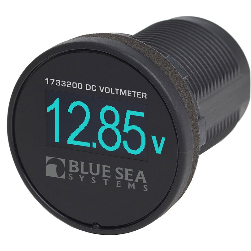 Blue Sea 1733200 Mini OLED Voltmeter – Blue – 1733200