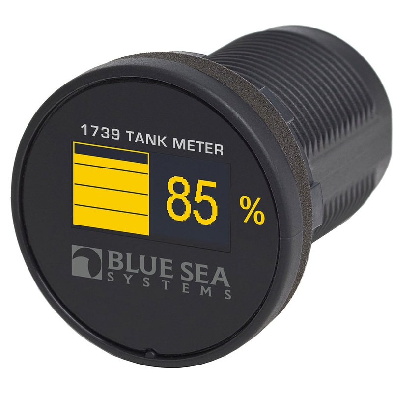 Blue Sea 1739 Mini OLED Tank Meter – Yellow – 1739
