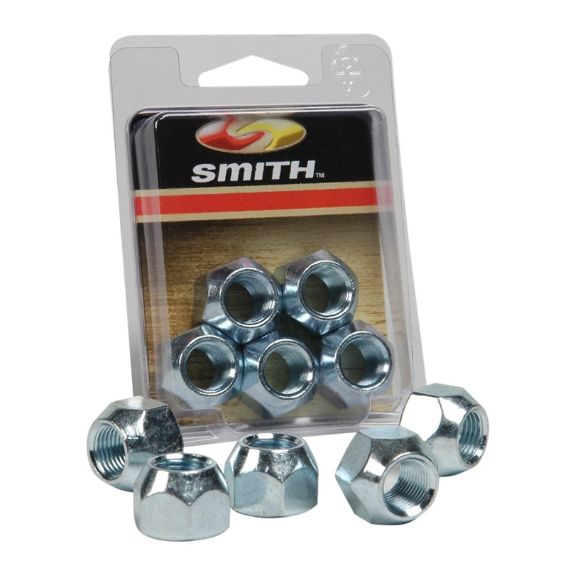 C.E. Smith Package Wheel Nuts 1/2 – 20 – 5 Pieces – Zinc – 11052A