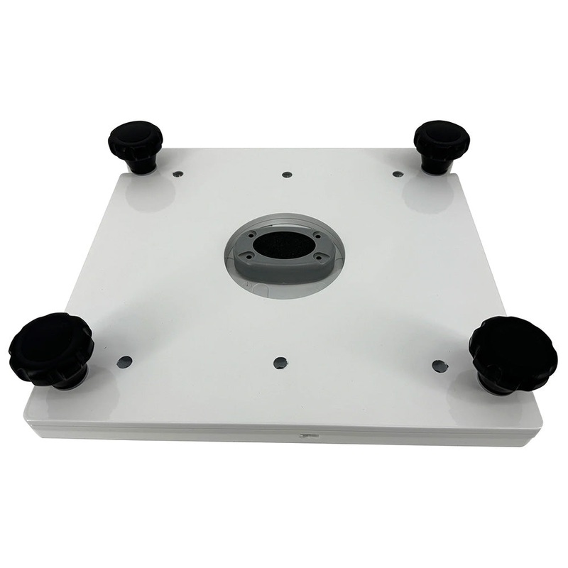 Seaview Removable Base f/Pedestal Mounts w/10×10 Base Plate – White