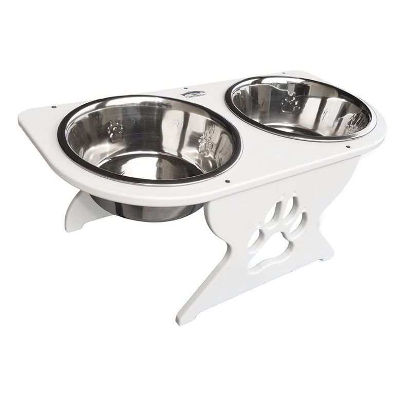 Deep Blue Marine Medium Starboard Dog Dish w/Bowls – 8 Tall