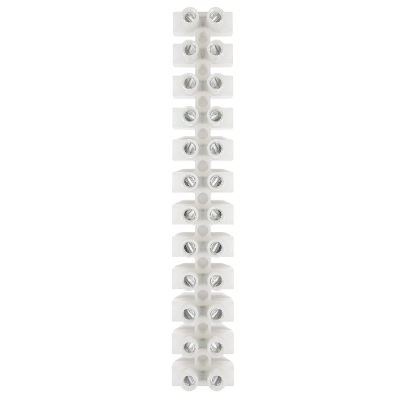 Pacer 40A Euro Style Terminal Block – 12 Positions – 5 Pack