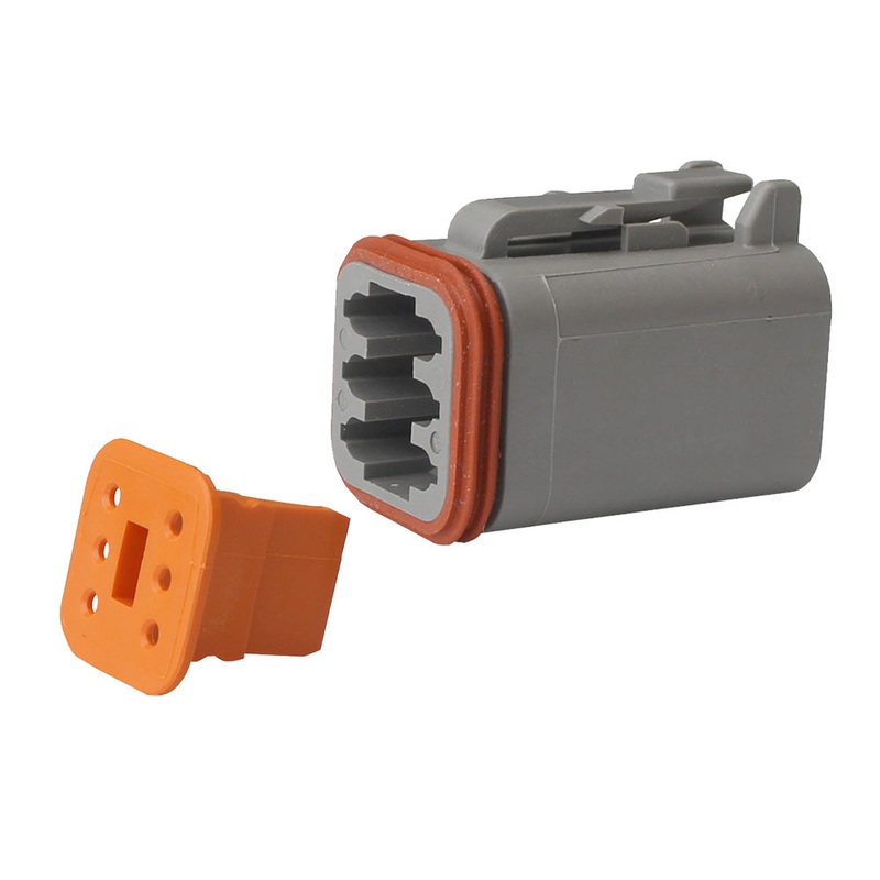 Pacer Deutsch DT Plug & Wedge Lock Kit – 6 Position – 5 Pack
