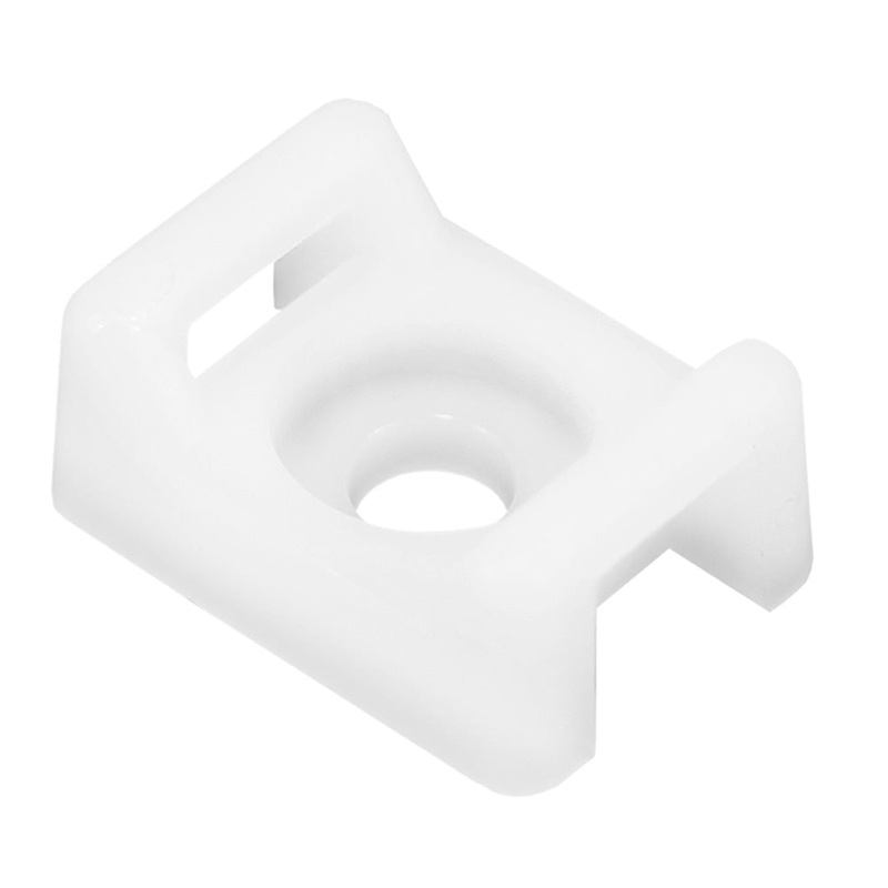 Pacer Screw Down Cable Tie Mount – #10 Screw Mount Method – Natural Color – 100 Pack