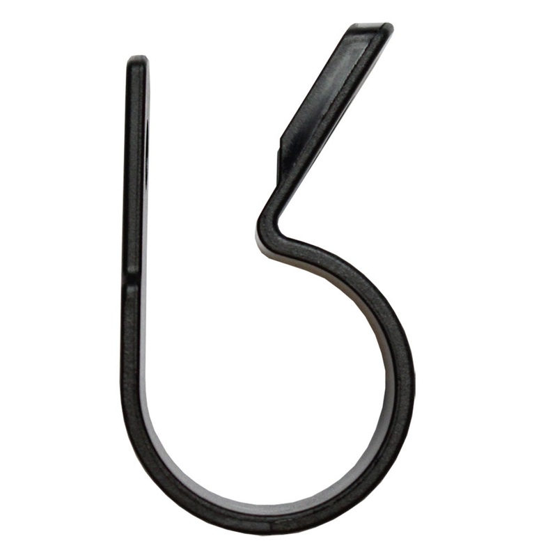 Pacer UV Resistant Nylon C-Clamps – 1/4 – Black – 25 Pack