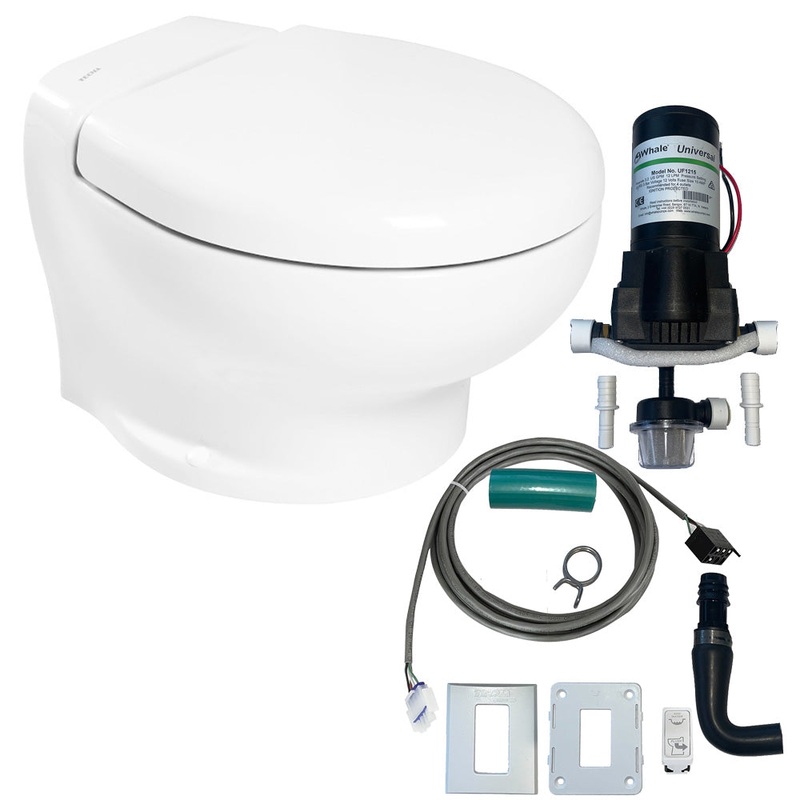 Thetford Nano Eco Compact Toilet Raw Water Kit w/Inlet Pump – 12V – T-NANO12PW/E/NA-RWKIT
