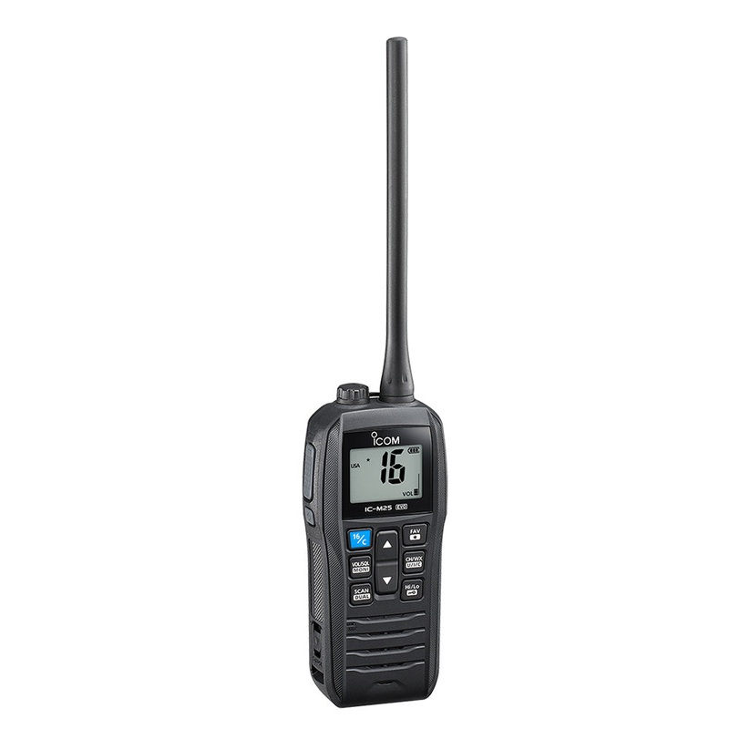 Icom M25 EVO Handheld VHF Radio – Black – M25 EVO BLACK 61