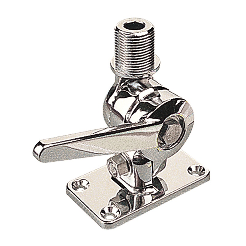 Sea-Dog Adjustable Antenna Base – Die Cast Zinc Chrome Plated
