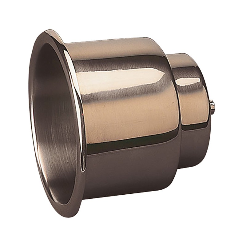 Sea-Dog Flush Mount Combo Drink Holder w/Drain Fitting – Stamped 304 Stainless Steel