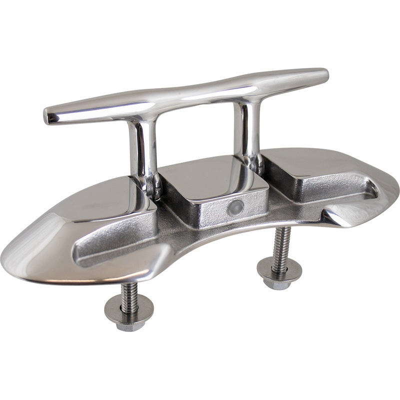 Sea-Dog Folding Stud Mount Cleat – 4-1/2 – Investment Cast 316 Stainless Steel